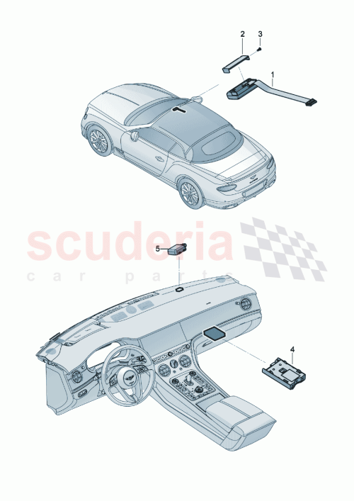 Part Diagram for Bentley 4K0919814F