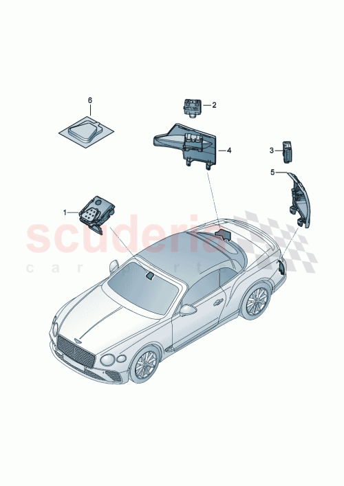 Part Diagram for Bentley 4M0907590F