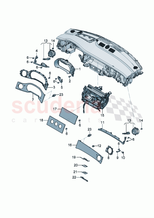Part Diagram for Bentley 3SA 854 810 A