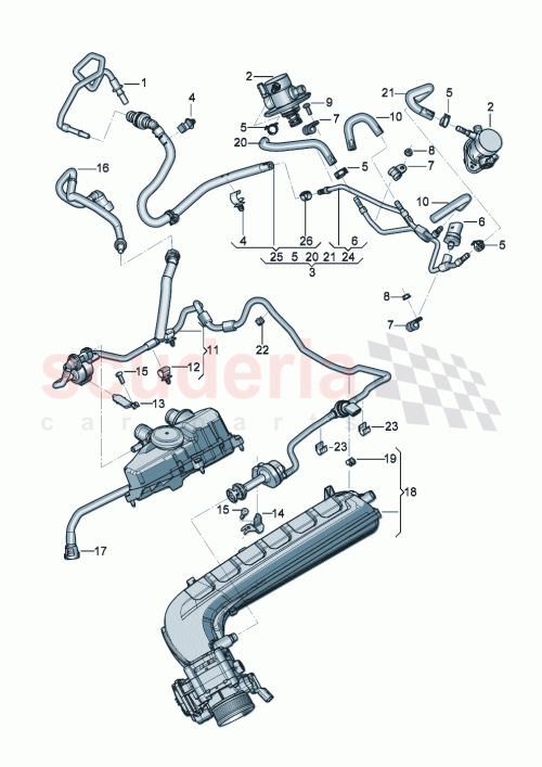 Part Diagram for Bentley 07P133322AG