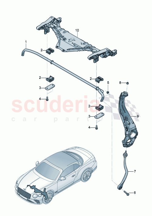 Part Diagram for Bentley 975411025D