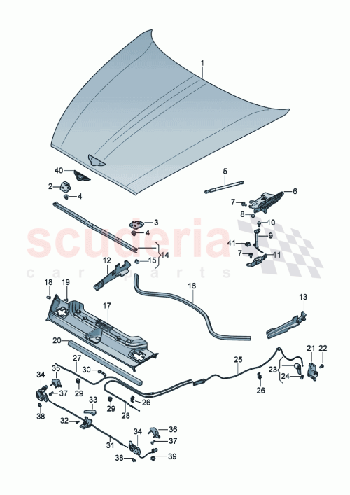 Part Diagram for Bentley 3SD807397J