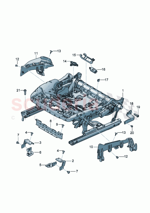 Part Diagram for Bentley 3SD882349C