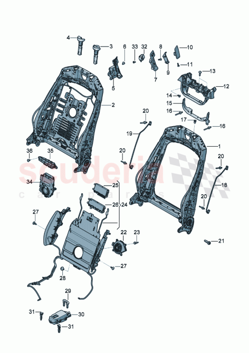 Part Diagram for Bentley 3SD 881 269