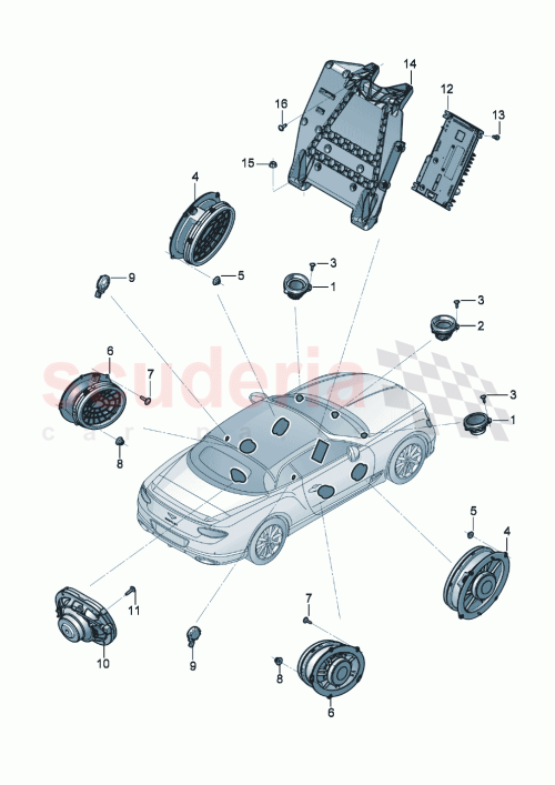 Part Diagram for Bentley 3SA035411K