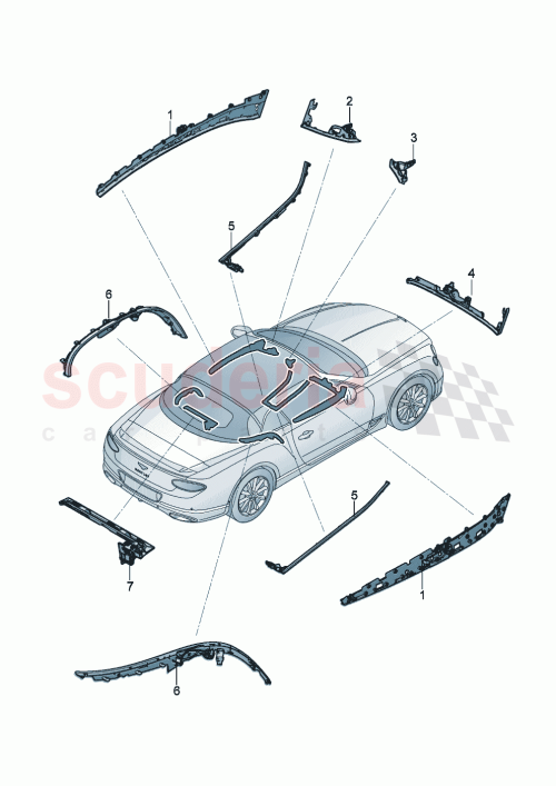 Part Diagram for Bentley 3SB947185D