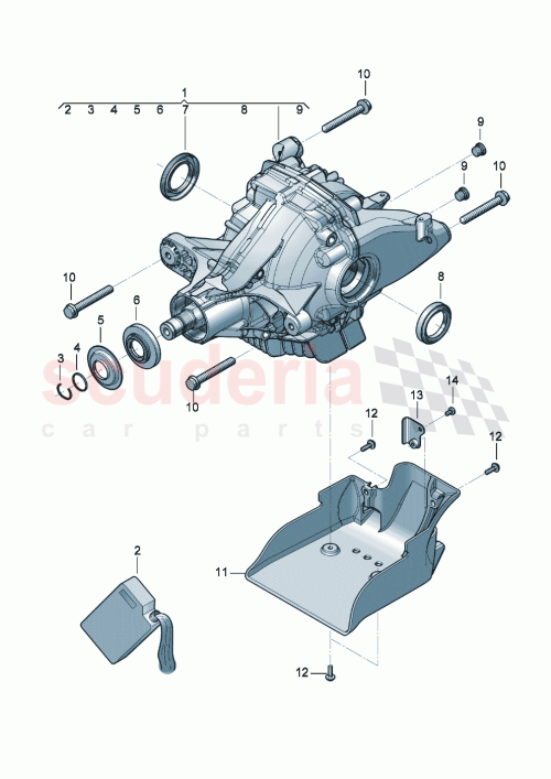 Part Diagram for Bentley 3SA507133B