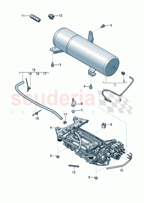 Part Diagram for Bentley 7L0616757