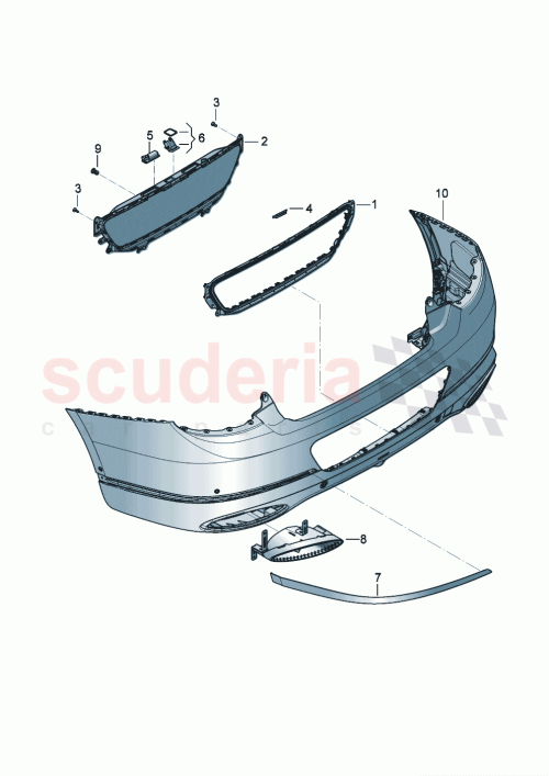 Part Diagram for Bentley 3SD 807 989 E