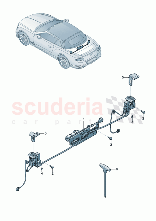 Part Diagram for Bentley 3SD871226A