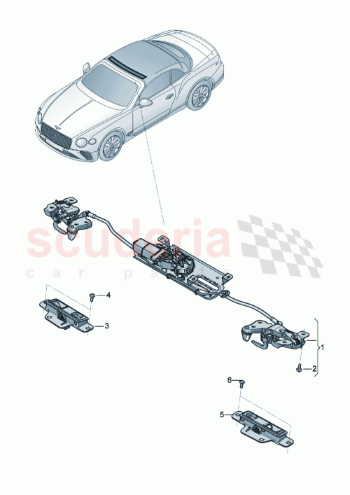 Part Diagram for Bentley 3SD871398B