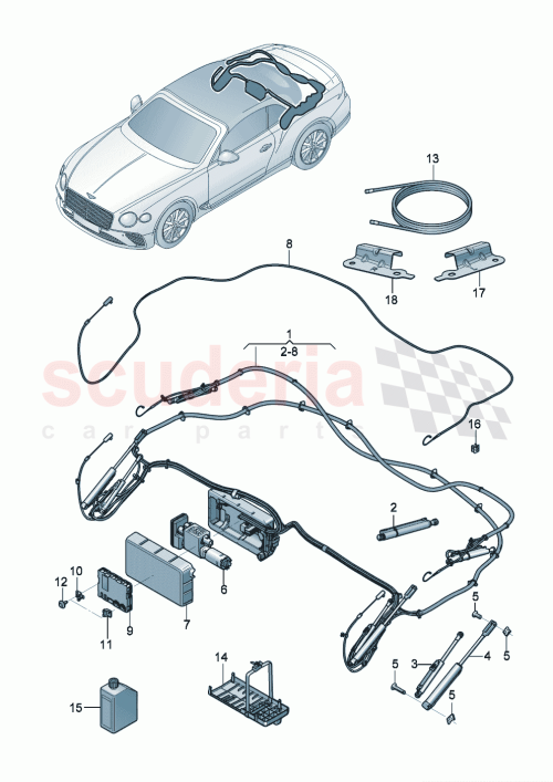 Part Diagram for Bentley 3SD871405