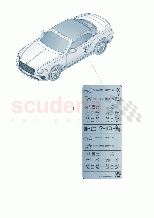 Part Diagram for Bentley 3SD010000EN