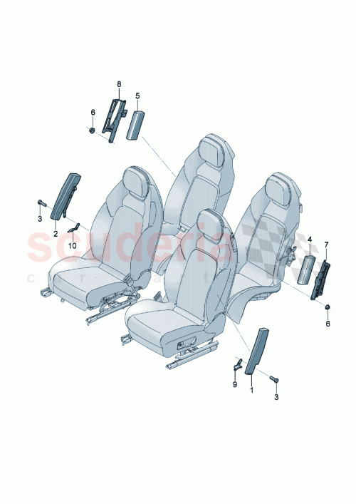 Part Diagram for Bentley 3SD880241F