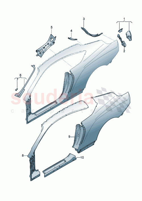Part Diagram for Bentley 3SD898621B