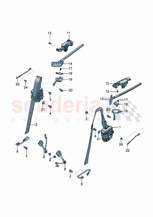Part Diagram for Bentley 3SD 857 805 C