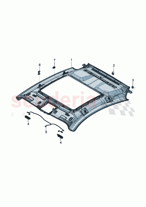 Part Diagram for Bentley 3SD867501DH