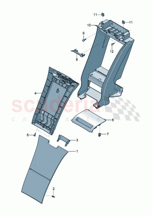 Part Diagram for Bentley 3SD885739B