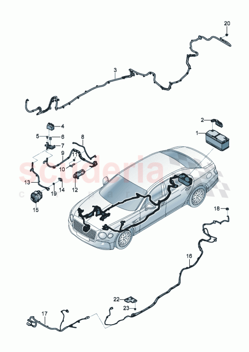 Part Diagram for Bentley 3SE911020A
