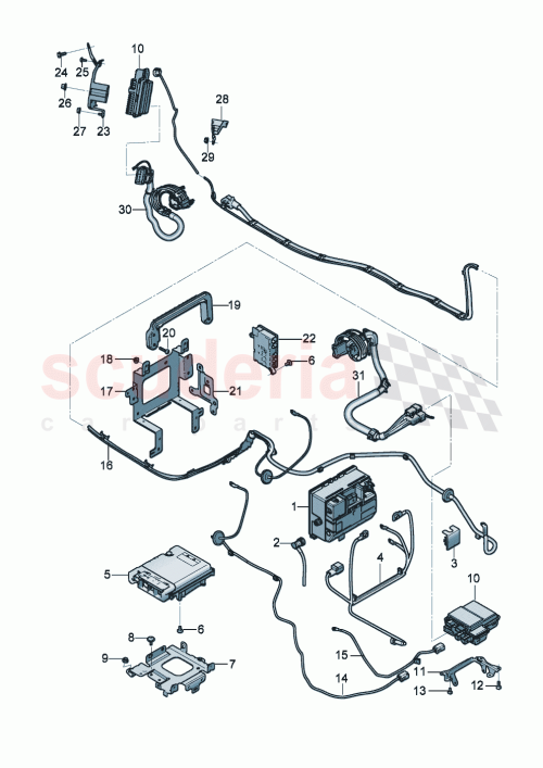 Part Diagram for Bentley 3SE 915 501
