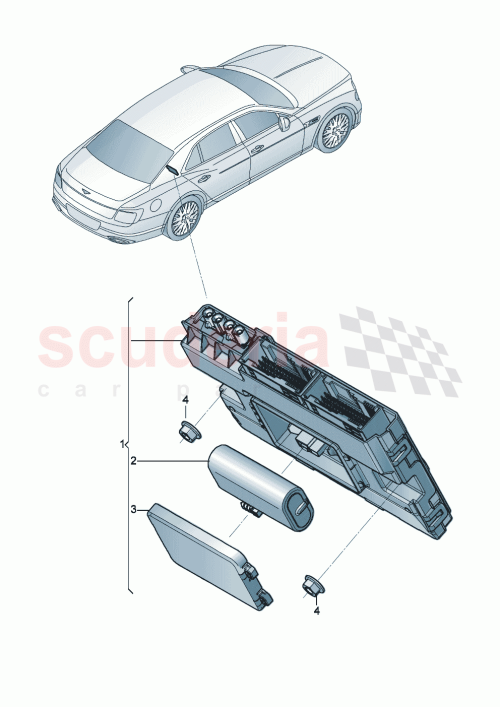 Part Diagram for Bentley 4M0907486A