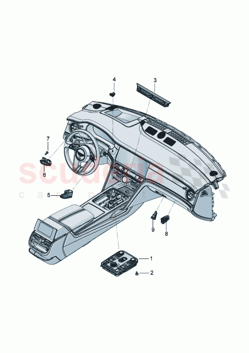 Part Diagram for Bentley 3SE959672AF