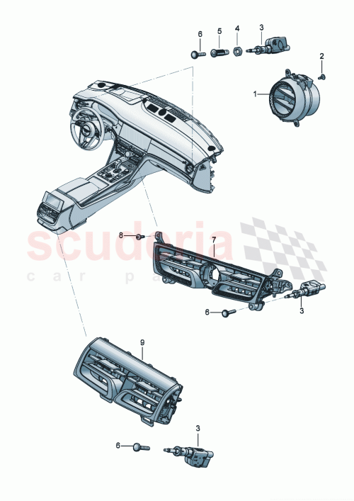 Part Diagram for Bentley 3SE819110D
