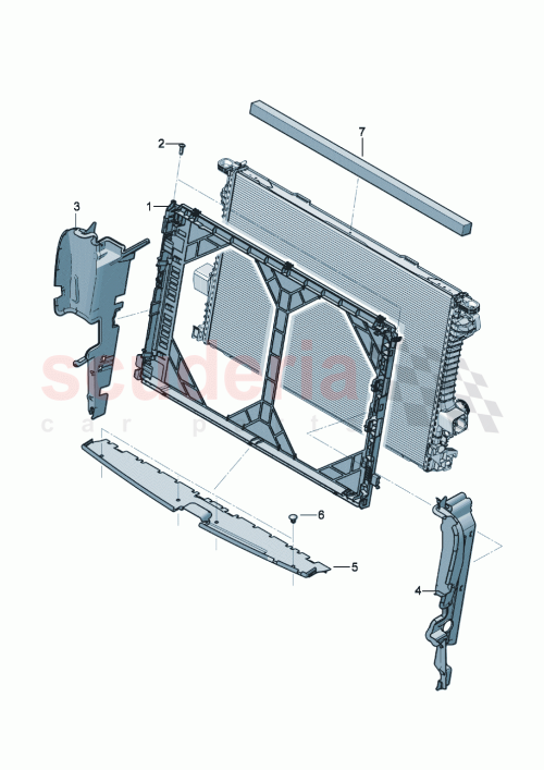 Part Diagram for Bentley 3SE121283A