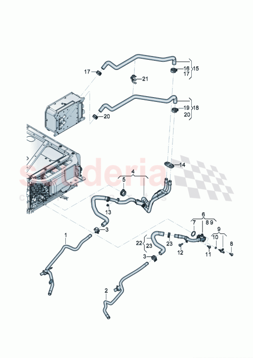Part Diagram for Bentley 971915467A