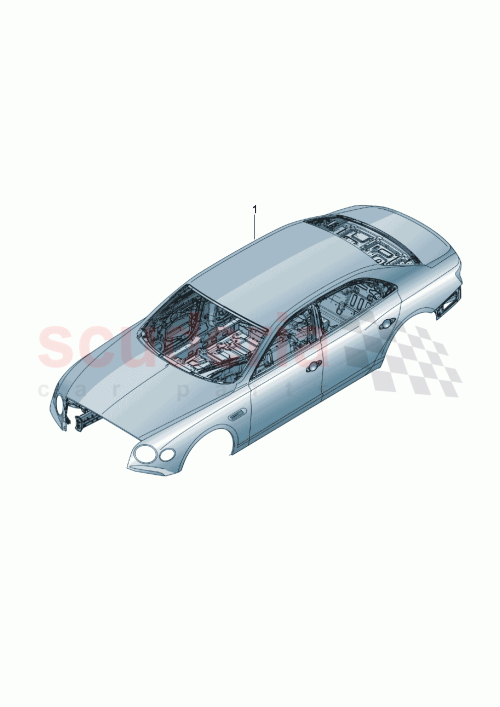 Part Diagram for Bentley 3SE 800 433 F
