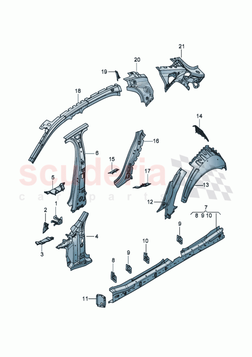 Part Diagram for Bentley 3SE 804 497