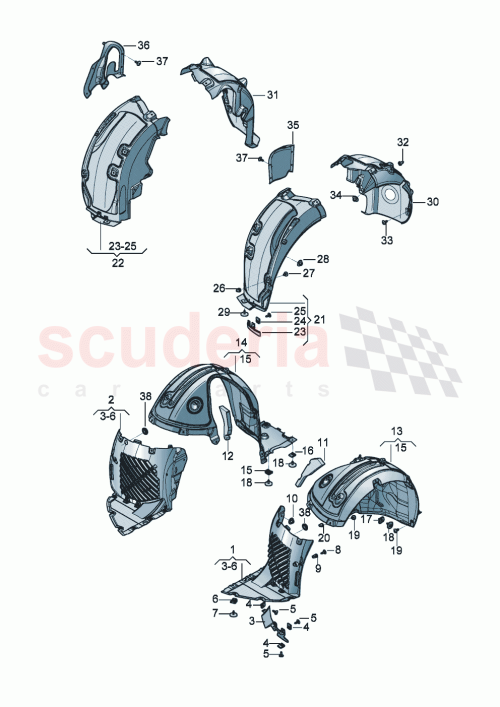 Part Diagram for Bentley 3SE809958C