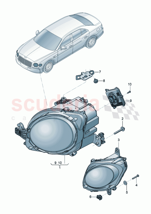 Part Diagram for Bentley 3SE941006AM