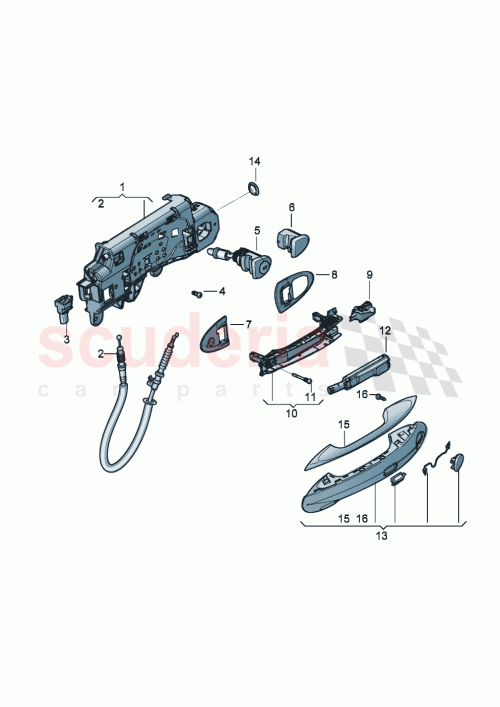 Part Diagram for Bentley 3SD 837 207 D