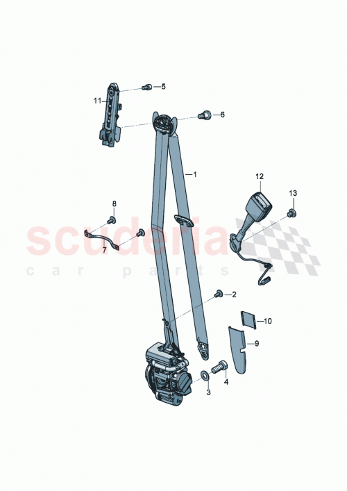 Part Diagram for Bentley 3SE 857 755 B