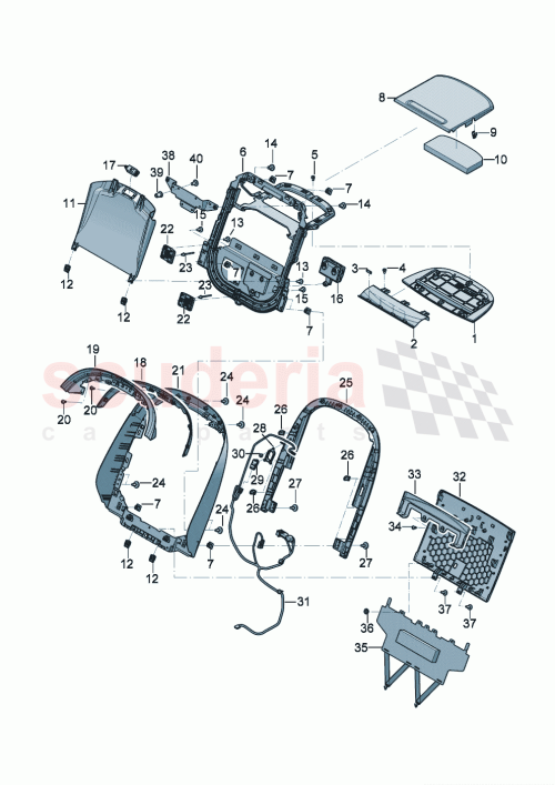 Part Diagram for Bentley 3SE861167A