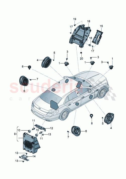 Part Diagram for Bentley 3SA035411G