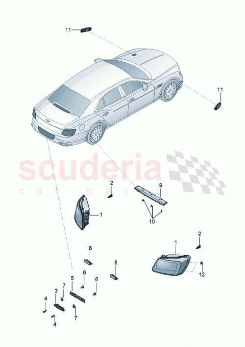 Part Diagram for Bentley 3SE945095AQ