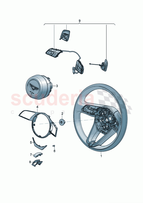 Part Diagram for Bentley 36A867573D