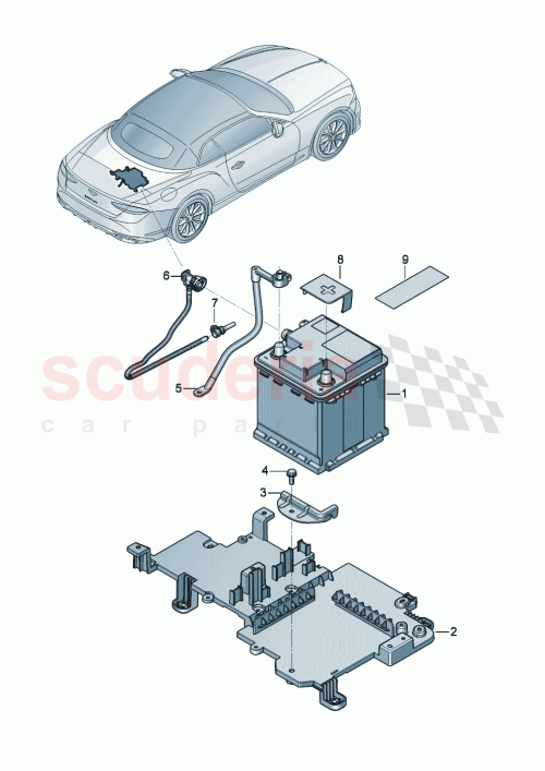 Part Diagram for Bentley 3SD804837B