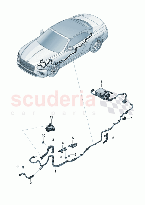 Part Diagram for Bentley 3SD971008C