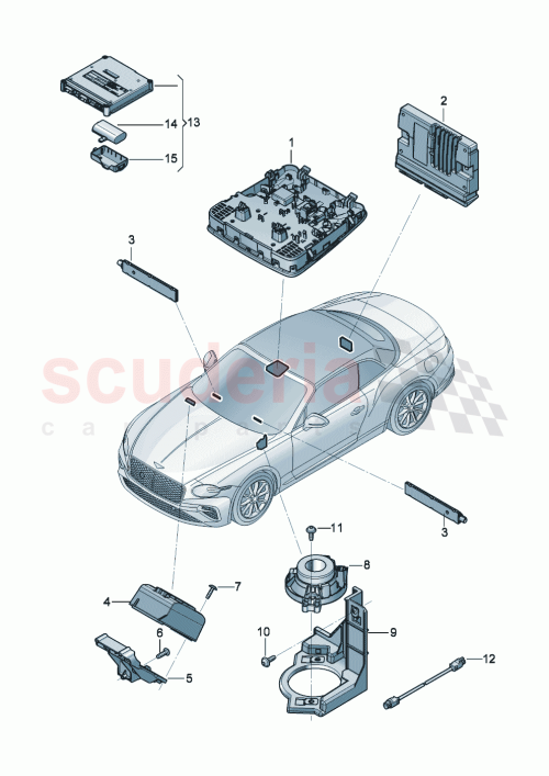 Part Diagram for Bentley 8W0035282G