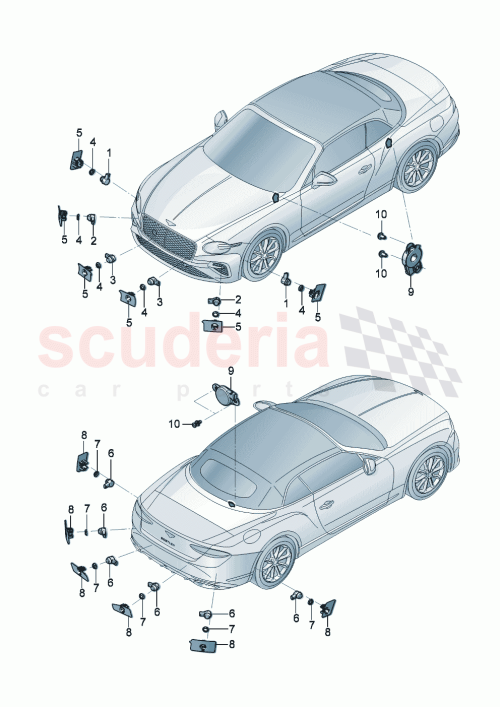 Part Diagram for Bentley 5Q1 919 275 C
