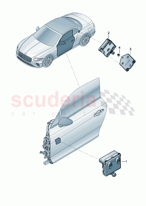 Part Diagram for Bentley 4M1959955K