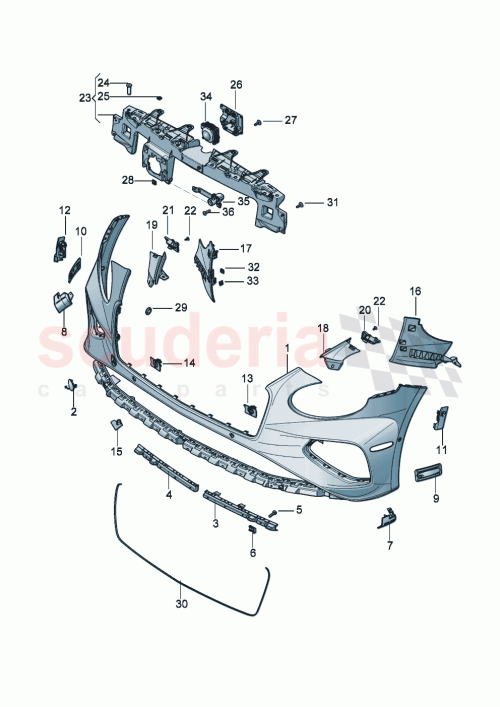 Part Diagram for Bentley 3SD807474H
