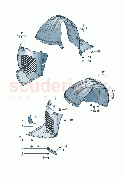 Part Diagram for Bentley 3SD810907C