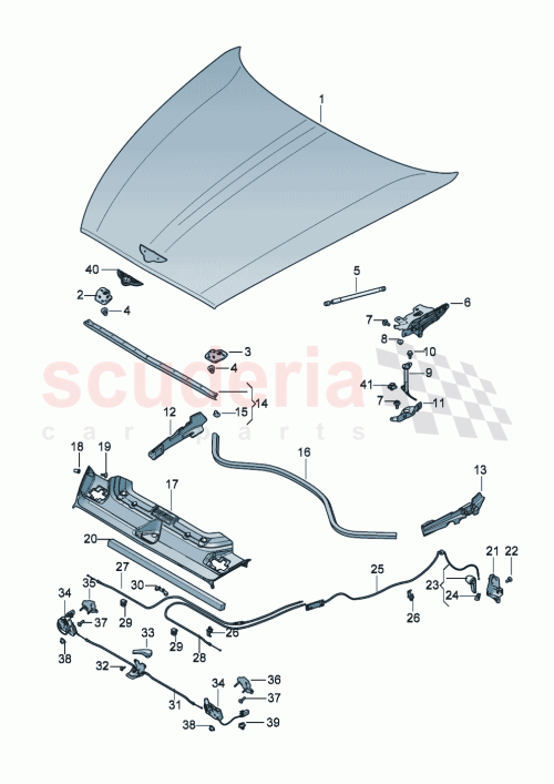 Part Diagram for Bentley 3SD807397K