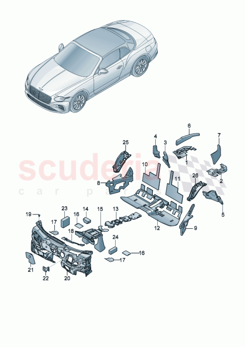 Part Diagram for Bentley 3SD 863 336 D