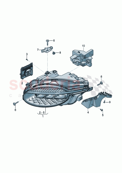 Part Diagram for Bentley 3SD941009E