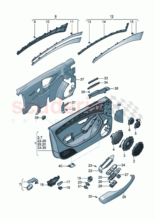 Part Diagram for Bentley 3SA868153D